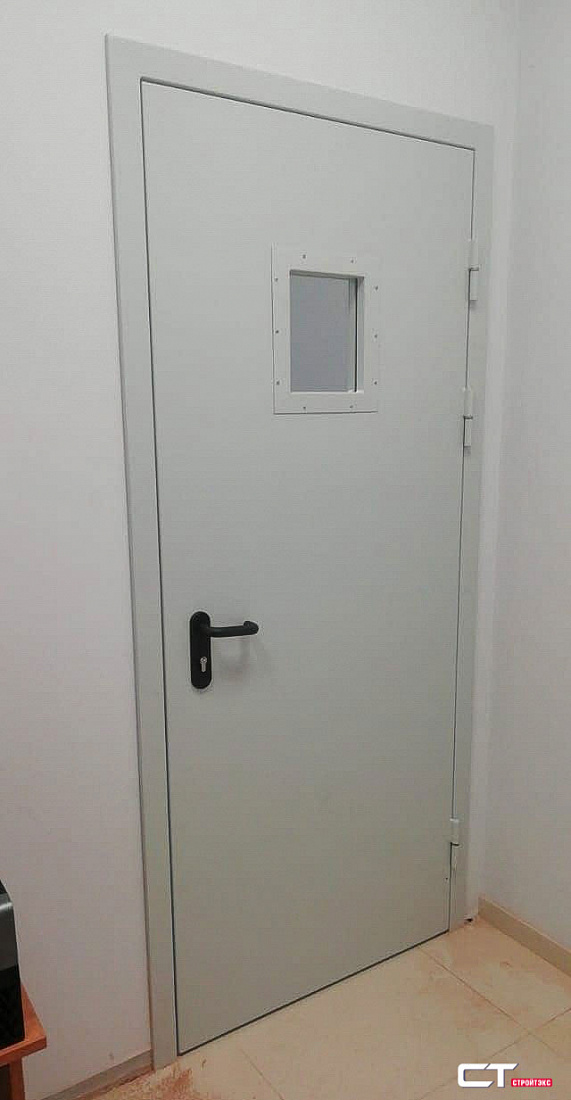 Дверь металлическая рентгенозащитная 2,0 Pb с остеклением Дверь металлическая рентгенозащитная 2,0 Pb с остеклением